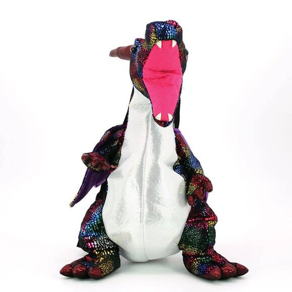 SPOOKYVILLE CRITTERS Rainbow Dragon Plush Backpack - Picture 4 of 4